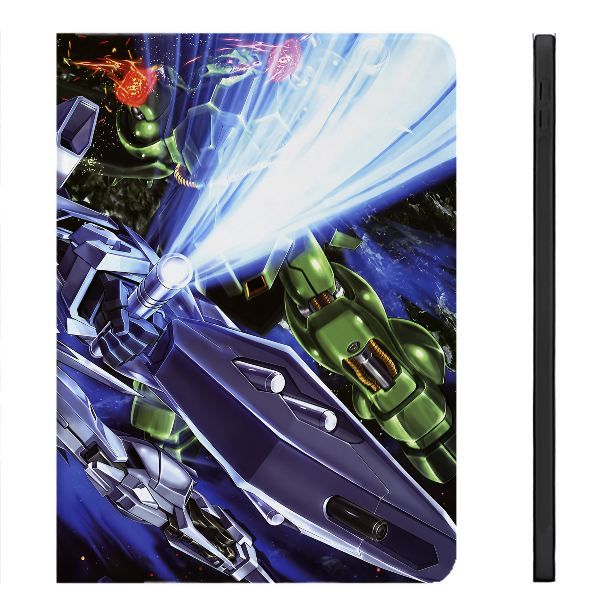 （画像用） 機動戦士ガンダム Mobile Suit Gundam IPadケース ペンホルダー付き ブックスタイルデザイン
